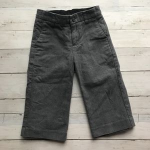 Janie & Jack Gray Flat Front Lined Dress Pants